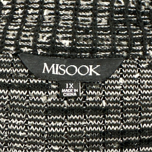 Misook Knit Open Front Jacket Plus Size 1X - Picture 6 of 8